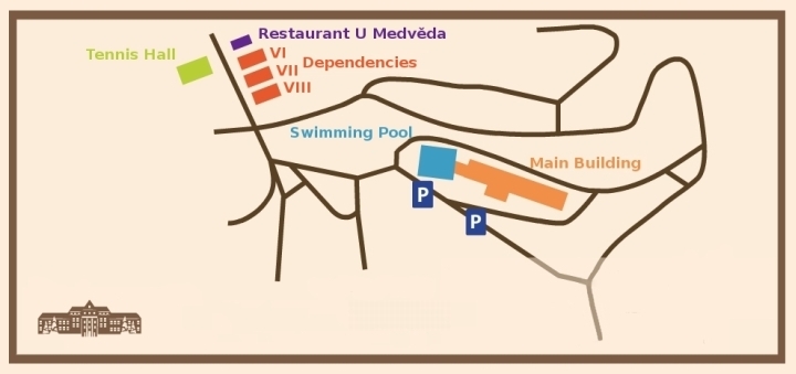 Plan of the hotel area