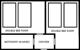 Rooms with shared bathroom